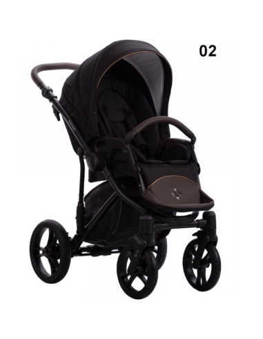 Бебешка количка 2в1 Bebetto - BRESSO ONYX-BO02