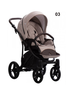 Бебешка количка 2в1 Bebetto - BRESSO ONYX-BO03