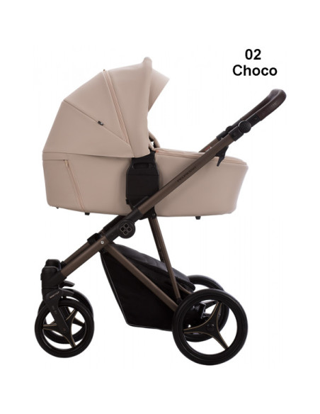 Бебешка количка 2в1 Bebetto PELPASSO PRO - еко кожа-PelPro02ch
