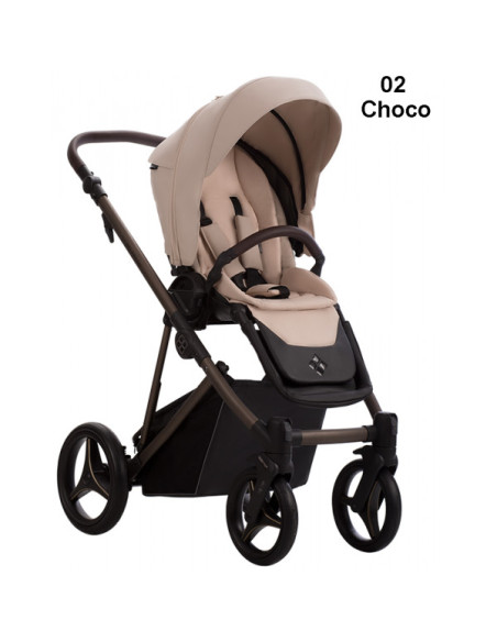 Бебешка количка 2в1 Bebetto PELPASSO PRO - еко кожа-PelPro02ch