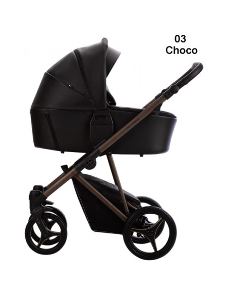 Бебешка количка 2в1 Bebetto PELPASSO PRO - еко кожа-PelPro03ch