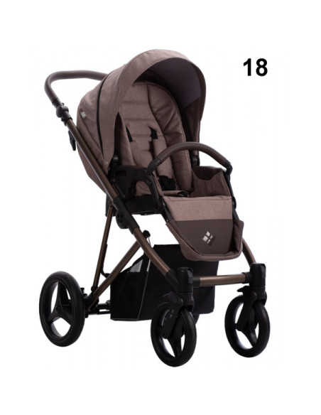 Бебешка количка 2в1 Bebetto - Flavio Choco-fl.ch.18