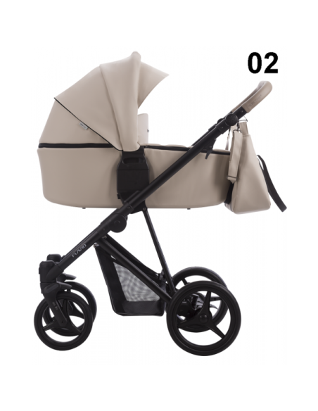 Бебешка количка 2в1 Bebetto Flavio Pro - еко кожа-fpro02