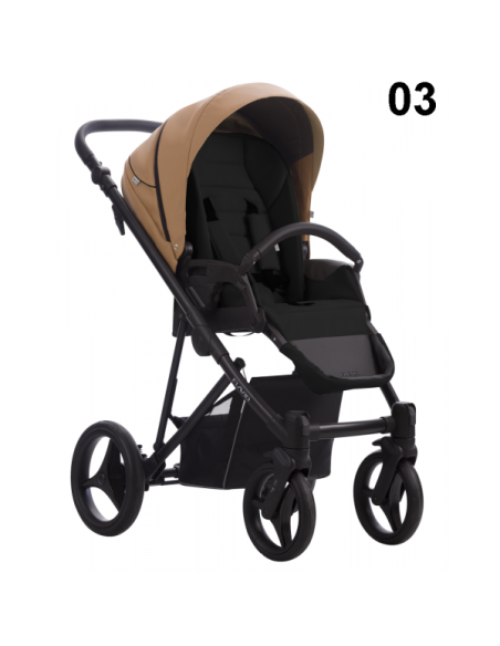 Бебешка количка 2в1 Bebetto Flavio Pro - еко кожа-fpro03