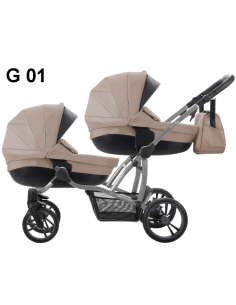 Бебешка количка за близнаци 2в1 Bebetto 42-421g