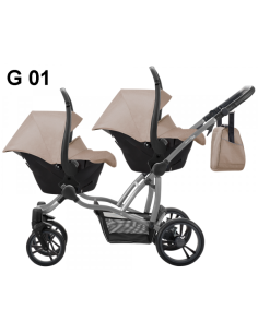Бебешка количка за близнаци 2в1 Bebetto 42-421g 2