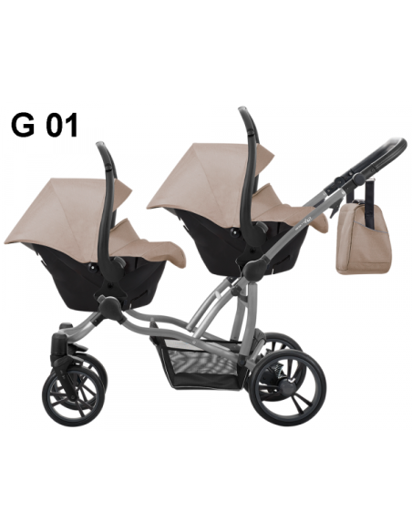 Бебешка количка за близнаци 2в1 Bebetto 42-421g