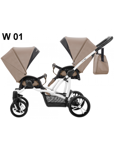 Бебешка количка за близнаци 2в1 Bebetto 42-421w