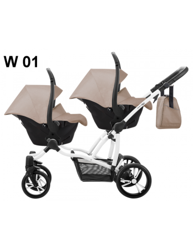 Бебешка количка за близнаци 2в1 Bebetto 42-421w