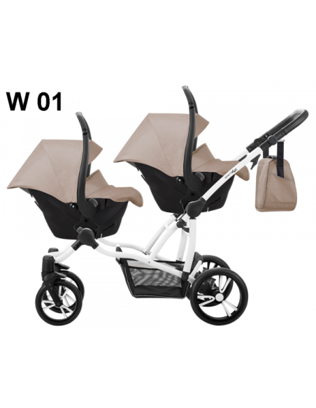 Бебешка количка за близнаци 2в1 Bebetto 42-421w