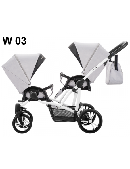 Бебешка количка за близнаци 2в1 Bebetto 42-423w