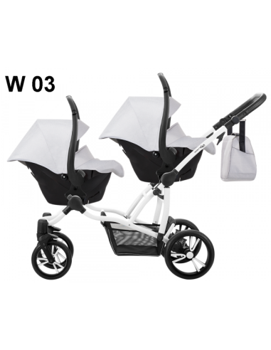 Бебешка количка за близнаци 2в1 Bebetto 42-423w