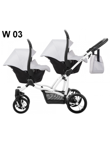 Бебешка количка за близнаци 2в1 Bebetto 42-423w