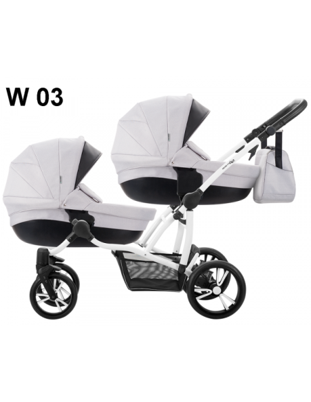 Бебешка количка за близнаци 2в1 Bebetto 42-423w