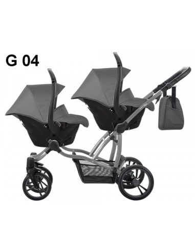Бебешка количка за близнаци 2в1 Bebetto 42-424g
