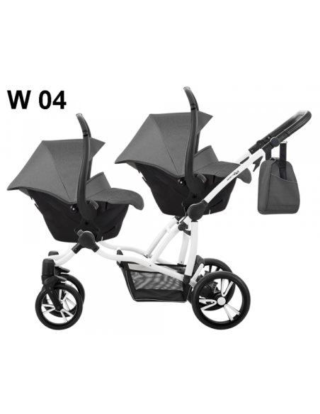 Бебешка количка за близнаци 2в1 Bebetto 42-424w