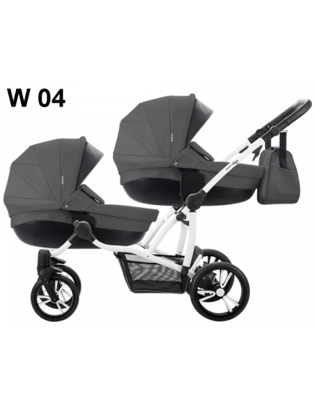 Бебешка количка за близнаци 2в1 Bebetto 42-424w