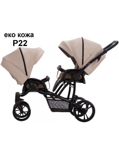 Бебешка количка за близнаци 2в1 Bebetto 42-22p.