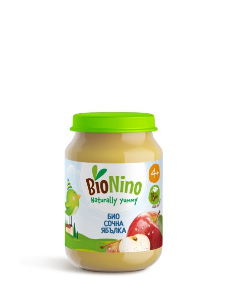 BioNino БИО ПЮРЕ ЯБЪЛКА, 4м+ 190 гр