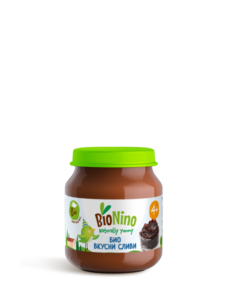 BioNino БИО ПЮРЕ СЛИВИ, 4м+ 120 гр