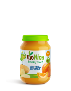 BioNino БИО ПЮРЕ ТИКВА И КАРТОФ, 4м+ 190 гр
