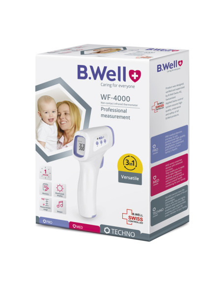 Безконтактен инфрачервен термометър B.Well WF-4000