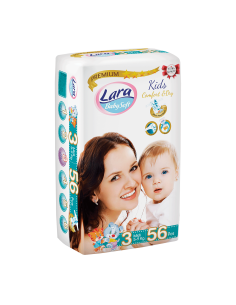 Пелени Lara Premium №3 5-9 кг х56 бр