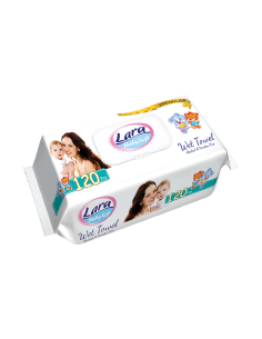 Мокри кърпи Lara 120бр Premium