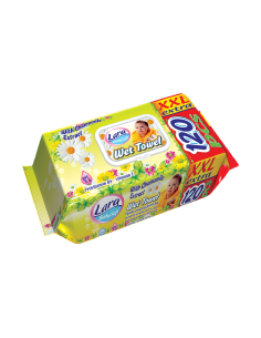 Мокри кърпи Lara 120бр Лайка XXL