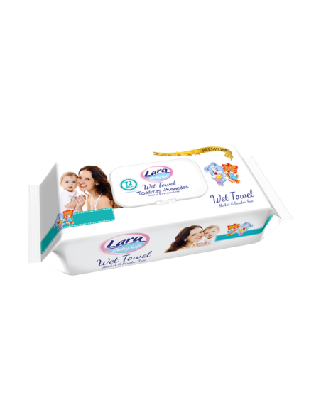 Мокри кърпи Lara 72бр Premium