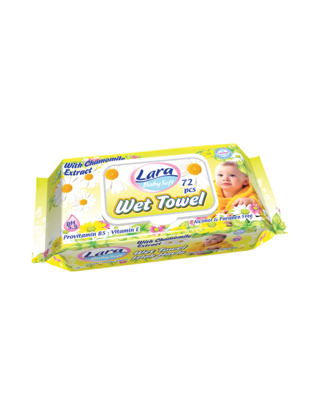 Мокри кърпи Lara 72бр Лайка