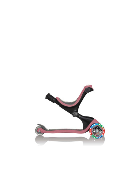 Тротинетка с родителски контрол 5 в 1, GO UP Deluxe Lights - Пепел от рози