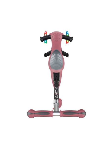 Тротинетка с родителски контрол 5 в 1, GO UP Deluxe Lights - Пепел от рози