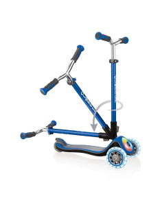 Тротинетка Elite Prime със светещи колела - Синя 2
