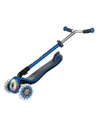 Тротинетка Elite Prime със светещи колела - Синя