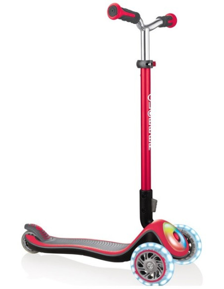 Тротинетка Elite Prime със светещи колела - Червена