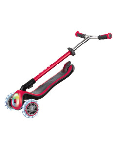 Тротинетка Elite Prime със светещи колела - Червена 2