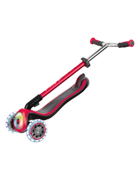 Тротинетка Elite Prime със светещи колела - Червена