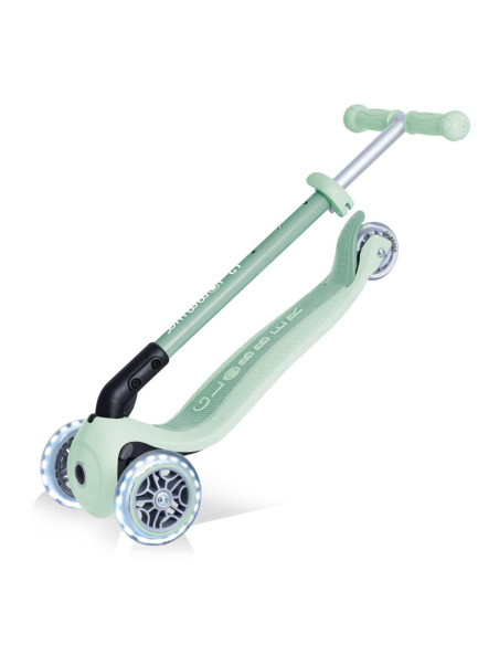Еко тротинетка за деца PRIMO FOLDABLE LIGHTS ECO – цвят пистачио