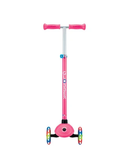 Детска тротинетка с 3 светещи колела GLOBBER PRIMO PLUS LIGHTS, розова