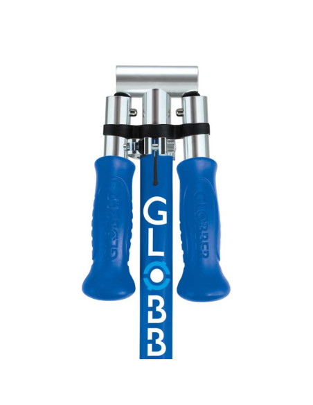 Детска сгъваема тротинетка с две светещи колела Globber Flow Foldable Junior Lights - синя