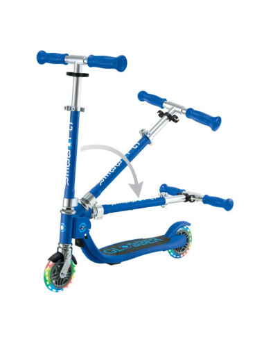 Детска сгъваема тротинетка с две светещи колела...