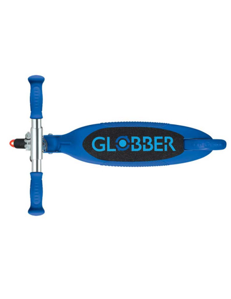 Детска сгъваема тротинетка с две светещи колела Globber Flow Foldable Junior Lights - синя