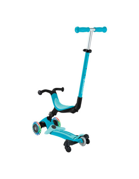 Сгъваема тротинетка 5 в 1 GLOBBER GO UP ACTIVE LIGHTS 360° - аква