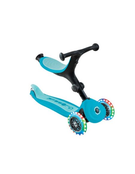 Сгъваема тротинетка 5 в 1 GLOBBER GO UP ACTIVE LIGHTS 360° - аква