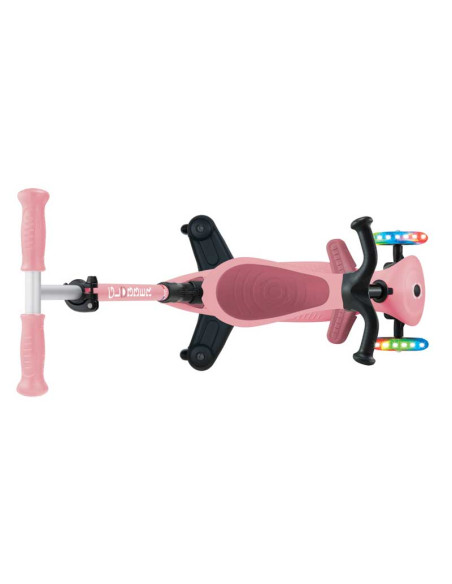 Сгъваема тротинетка 5 в 1 GLOBBER GO UP ACTIVE LIGHTS 360° - пастелно розова