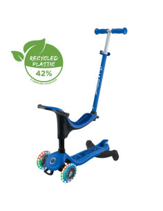 Тротинетка 4 в 1 GLOBBER GO UP SPORTY LIGHTS 360° - синя