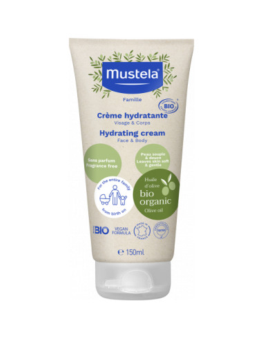 Mustela Bio Хидратиращ крем за лице и тяло 150 мл