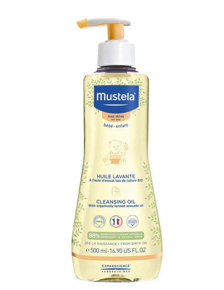 Mustela Душ-олио за суха кожа при бебета и деца 500 мл