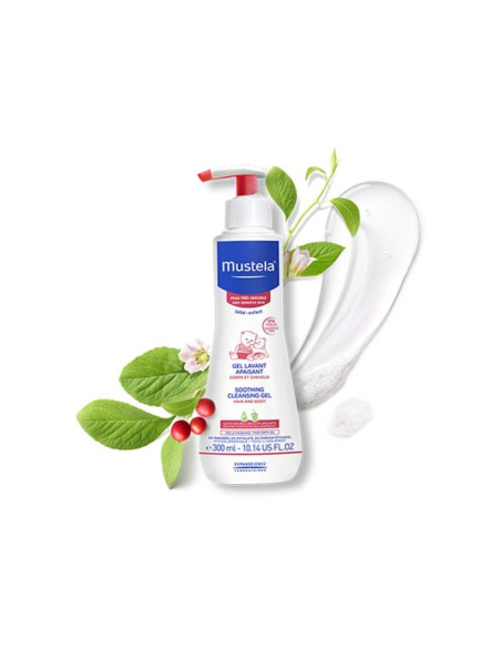 Mustela Измиващ гел за коса и тяло за много чувствителна кожа 300 мл